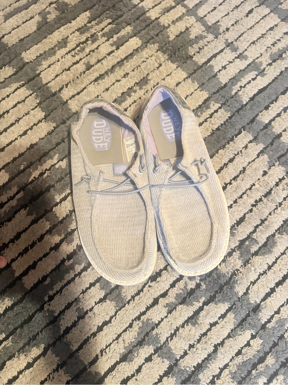 Hey Dude Women's Slip-On Loafers in Light Beige